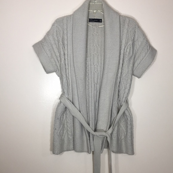 Zara Sweaters - Zara beige cardigan sweater size medium